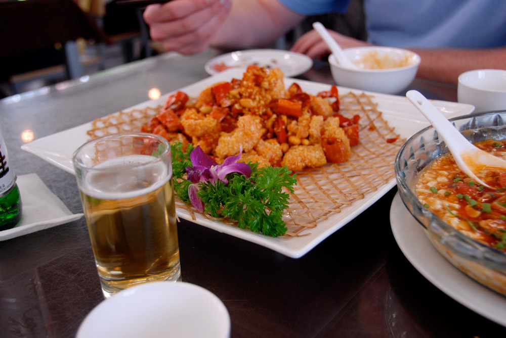 Chinese beer and food